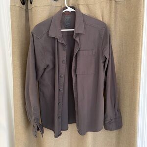 Topo Designs Men’s L Dirt Charcoal Button-Up Shirt